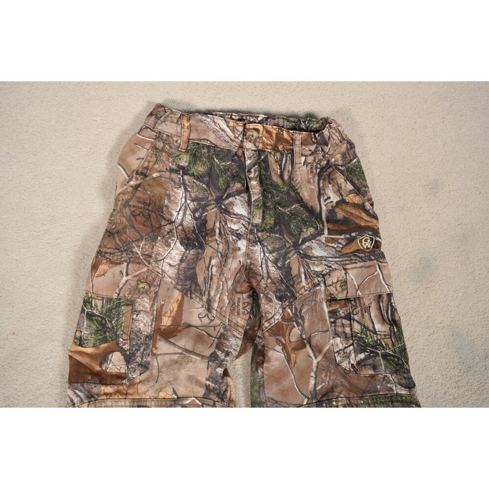Game Winner Camo Pants Realtree Camouflaged Youth Sz 10 Hunter Cargo Trousers